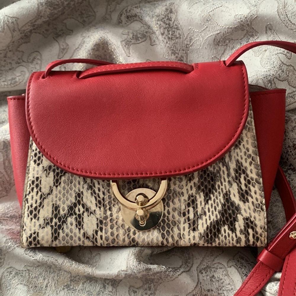 Salvatore Ferragamo Stella Mini Python Crossbody - image 4